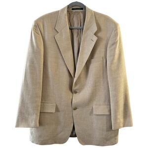 Lauren Ralph Lauren Vintage Silk Linen Wool Men’s Blazer Size 44R
